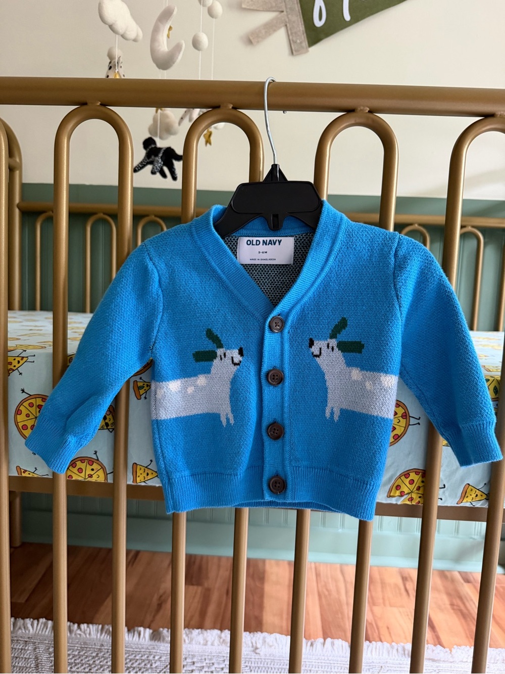Old Navy Blue Baby Dog Button Cardigan